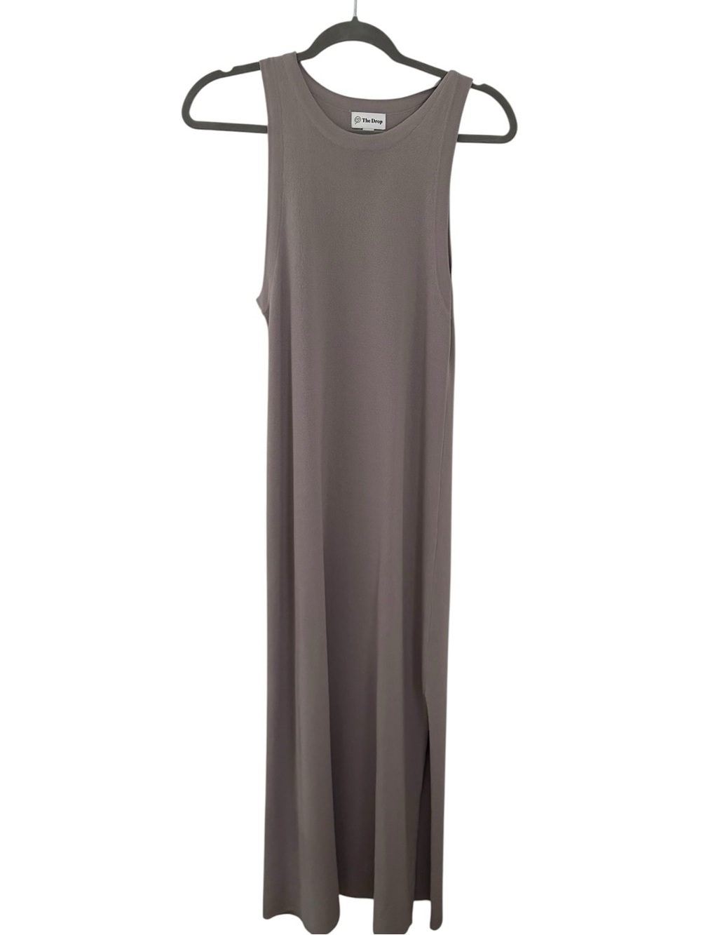 The Drop Gabriela Cut-In A-Line Side Slit Maxi Dress Sheath Medium NWOT